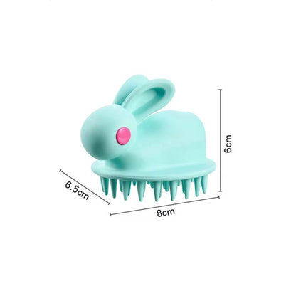 Rabbit shape bathing brush .
