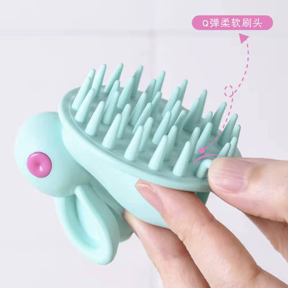 Rabbit shape bathing brush .