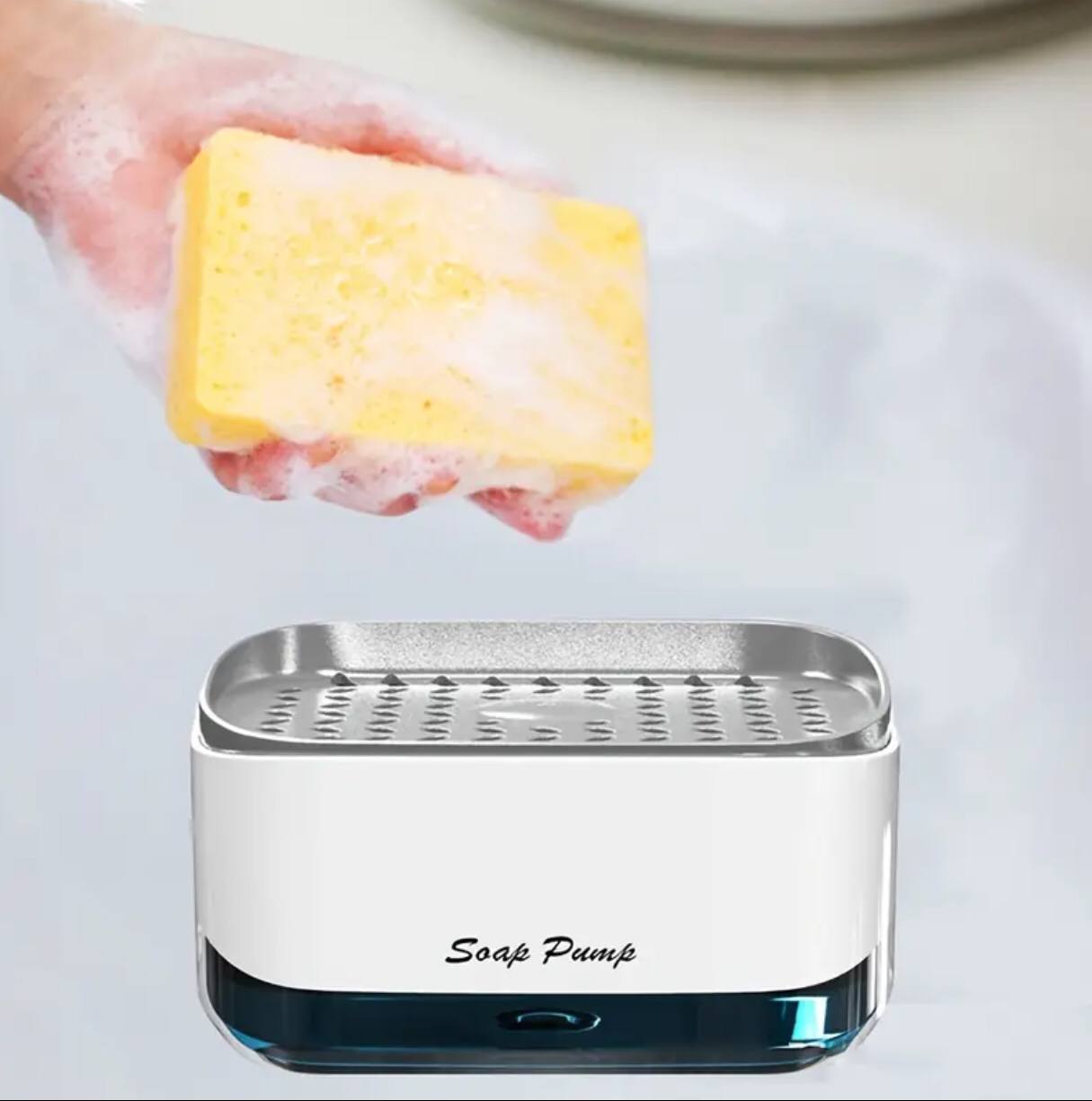 Soap pump &sponge caddy .