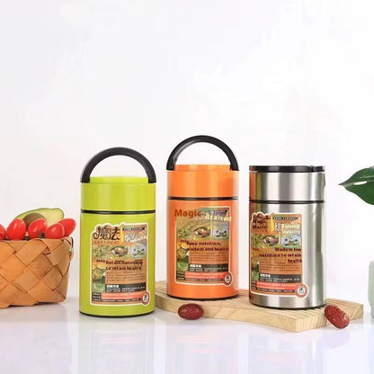 800ml vacuum stainless food flask with a foldable spoon