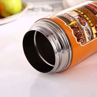 800ml vacuum stainless food flask with a foldable spoon