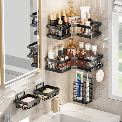 5pcs Set   Corner Bathroom organizer
