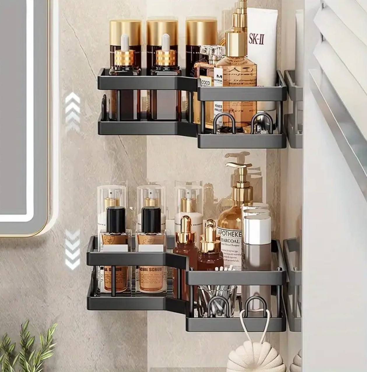 5pcs Set   Corner Bathroom organizer