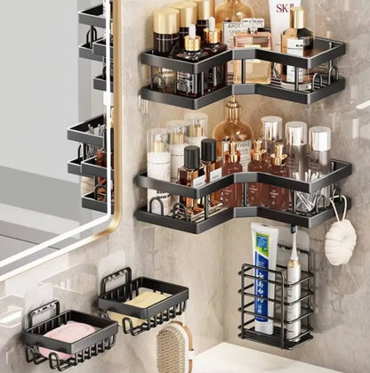 5pcs Set   Corner Bathroom organizer