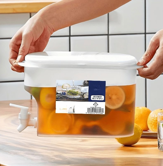 3.5L table top or fridge juice container with dispenser tap