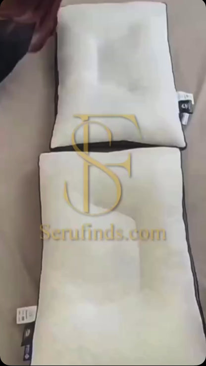 Washable 3D quilted cervical latex pillow