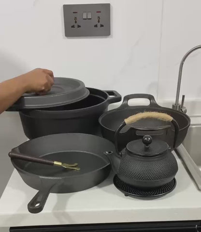 Heavy duty   cast iron cookware set