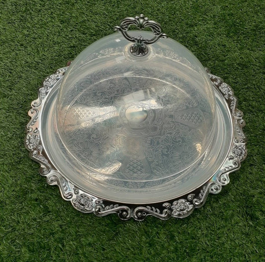 Food cover with tray