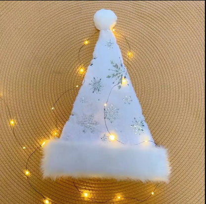 New Santa Hats For Adults And Kids Christmas Cap Creative Wheat Grain Santa Hats Party Caps Bobbles Hat