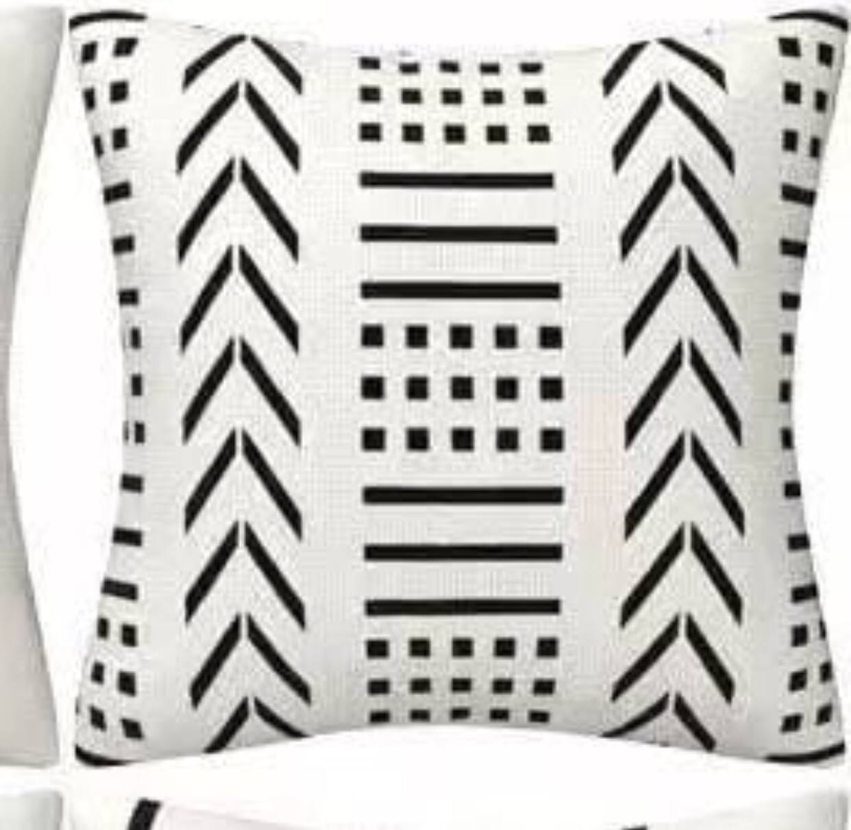Geometric nordic throw covers/cases.
Tribal vibe