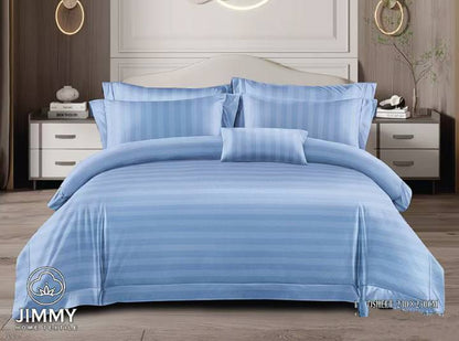 Stripped duvet cover with