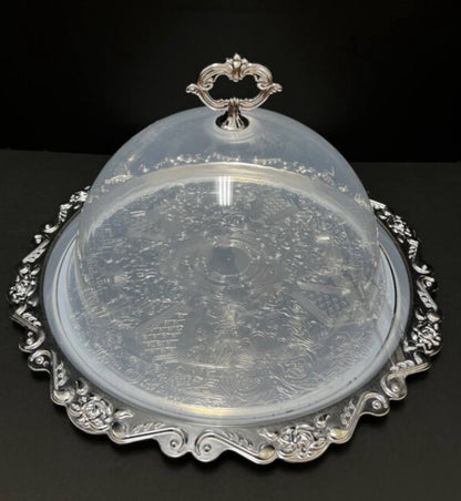 Food cover with tray