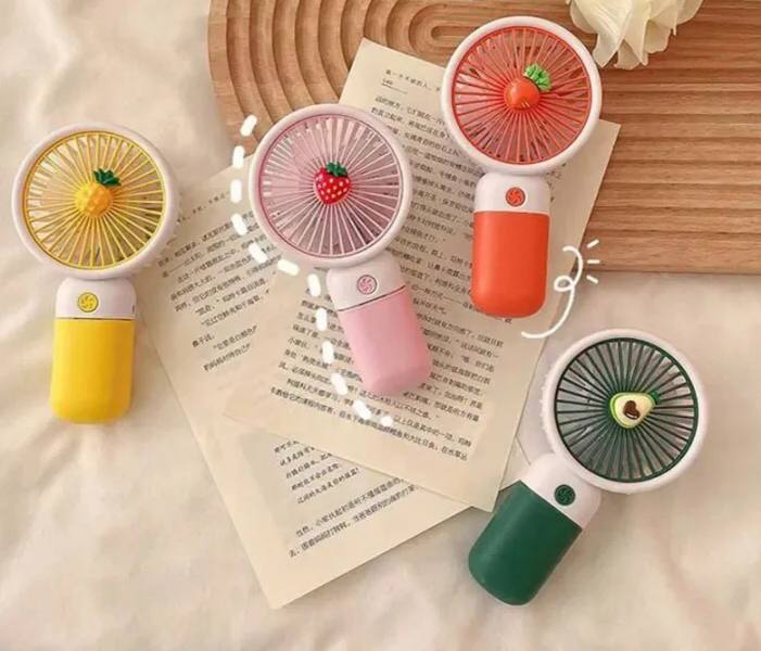 Cute Fruit Mini Hand Fan With Phone Holder