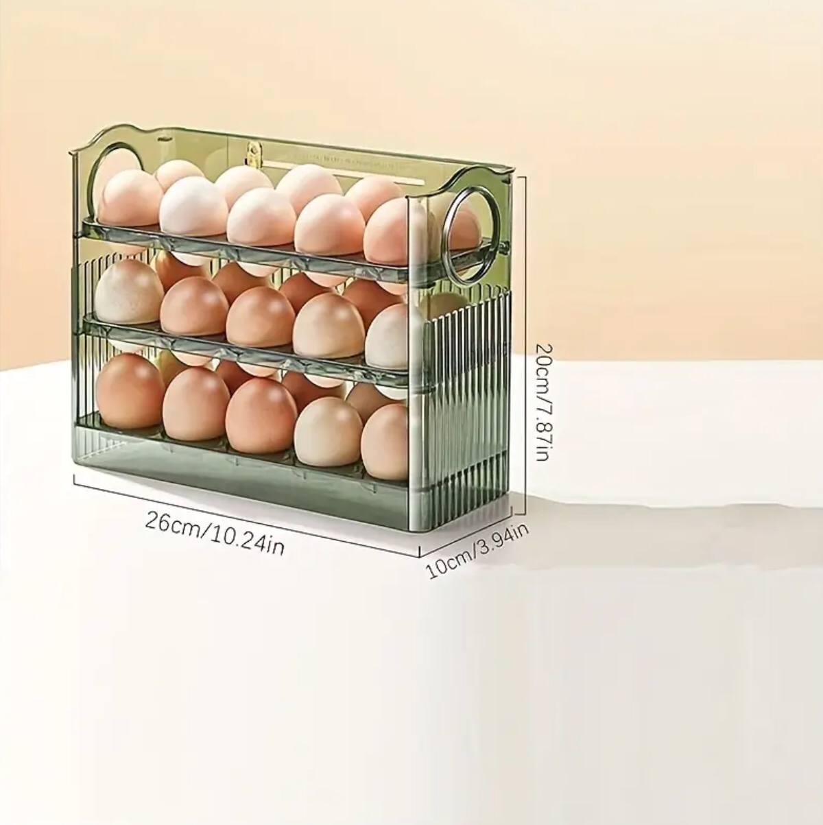 Autoflip Fridge Egg Storage Plastic Box