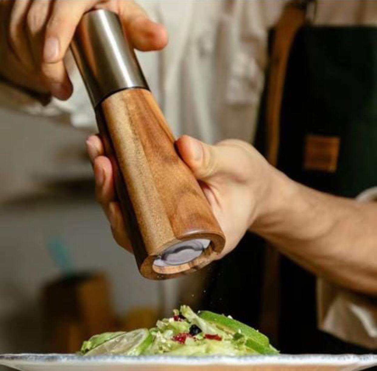 2pc set Luxury kitchen pepper & salt grinder