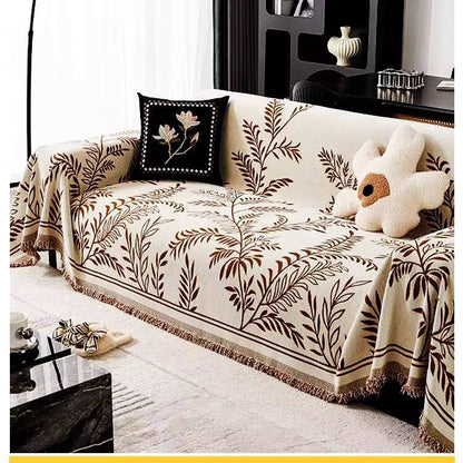 REVERSIBLE CHENILLE COTTON SOFA BLANKETS/COVERs