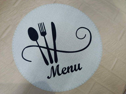 Round table mats 6pc set