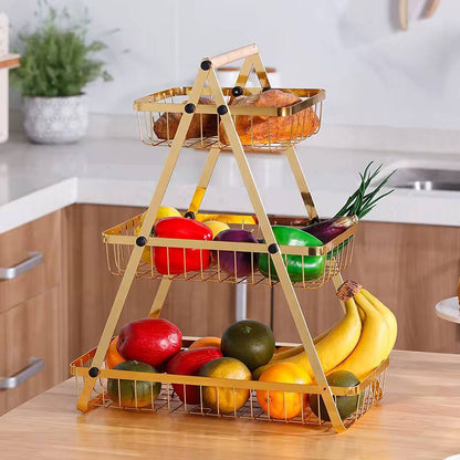 GOLD 3tier storage//fruit organizer rack