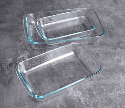 3pc(3l,2.2l/1l) rectangular Glass  Baking tray set