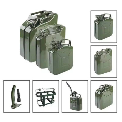 Metallic gasoline cans