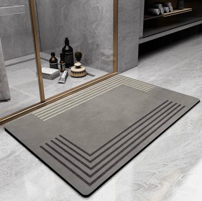Rectangular Antislip absorbent bathroom mat