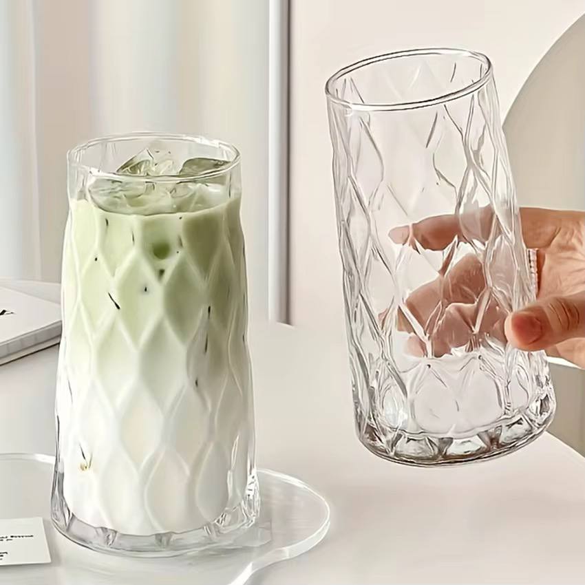 Unique Diamond Aesthetic Highball Glass 6pc