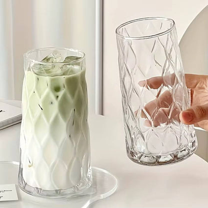 Unique Diamond Aesthetic Highball Glass 6pc