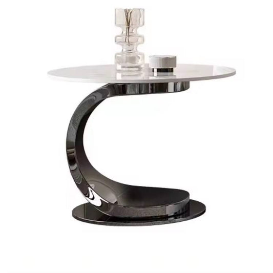 Luxurious cshaped marble end table
Marble tops