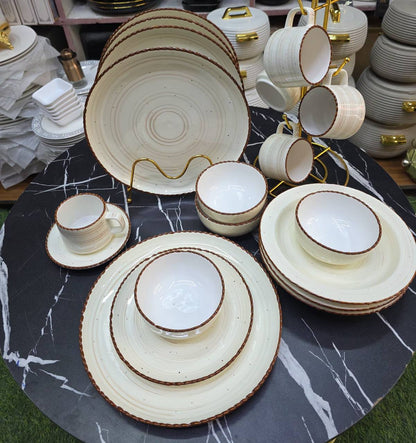 36pcs Dinner set. Elegant Luxury European Kiln Porcelain Dinner set.