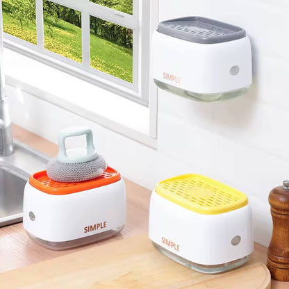 Automatic Soap Dispenser Bottle Liquid Soap Holder Kitchen Sponge Soap Dispenser Kitchen Sponge Manual Soap Pump Containers