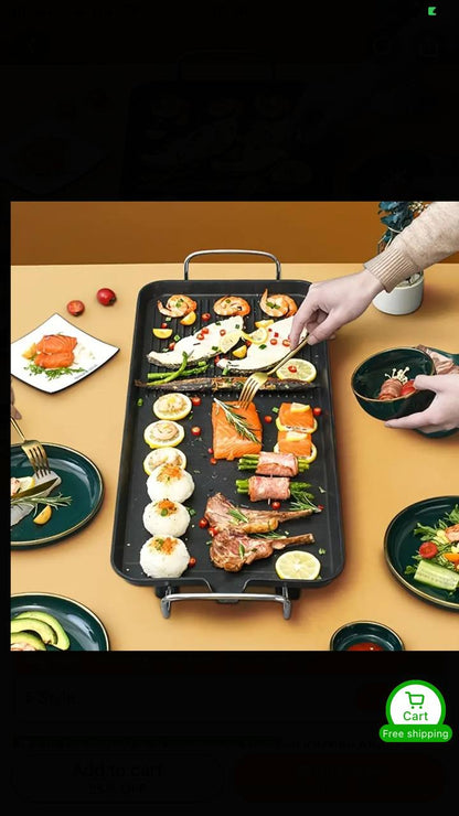 ELECTRIC BBQ GRILL PAN