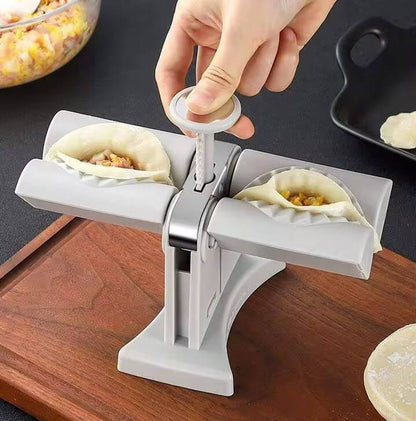 Fully Automatic Double Head Press Dumplings Machine.