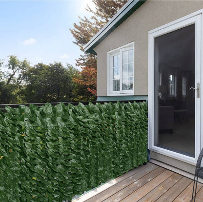 Realistic Green privacy fence
