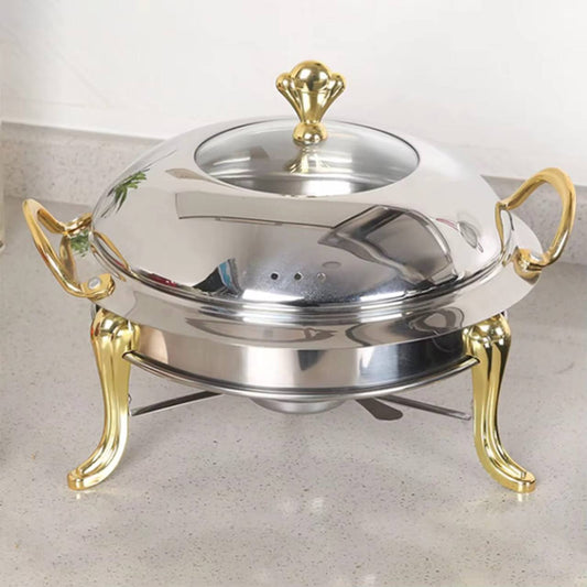 Stainless Food warmers
Round stainless Cheffing dishes