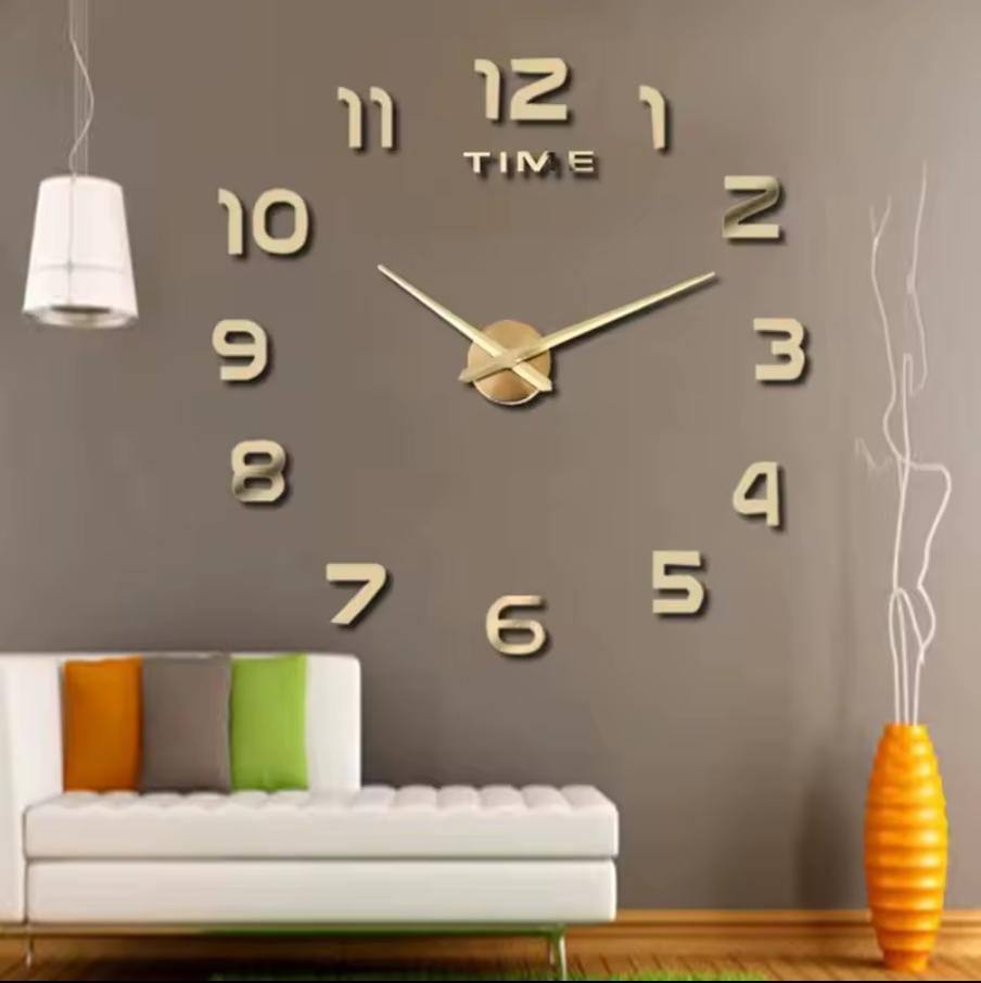 DIY Stylish and modern acrylics stickers clock.