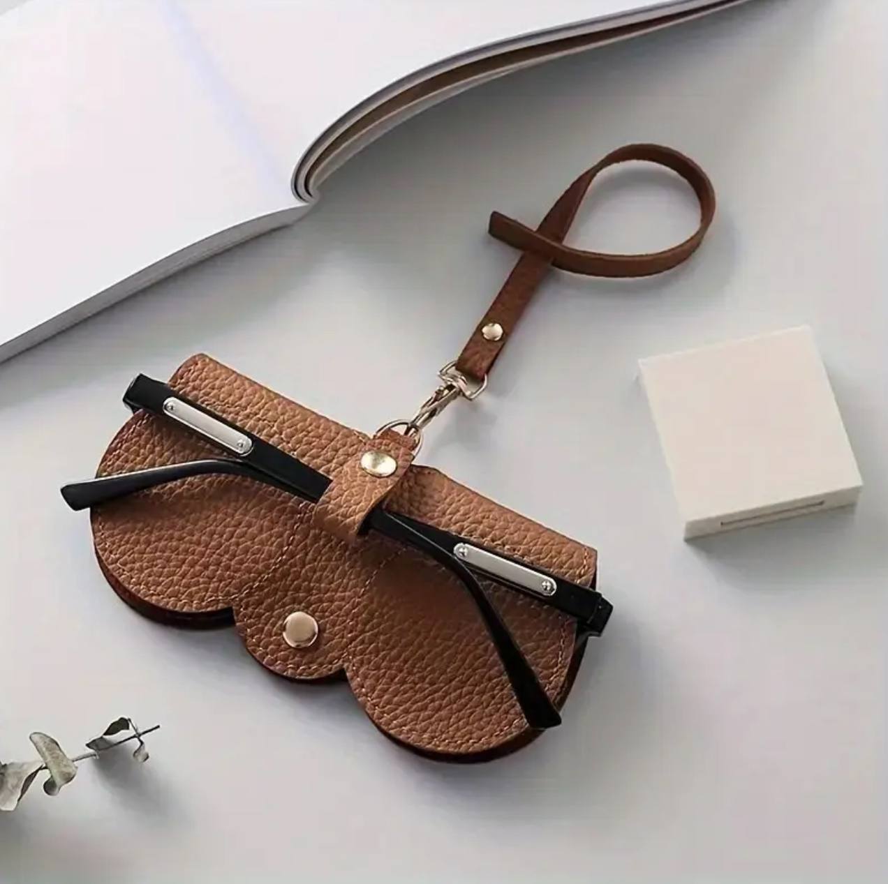 Portable PU Leather Spectacle/ Sunglasses Case
