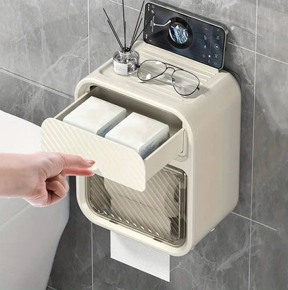 Space-Saving Wall-Mounted Tissue Box Holder