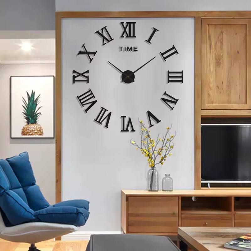 DIY Stylish and modern acrylics stickers clock