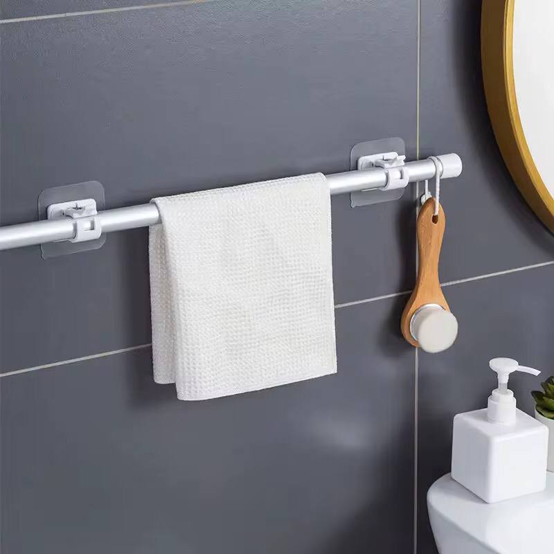 Curtain rod hooks with clamp