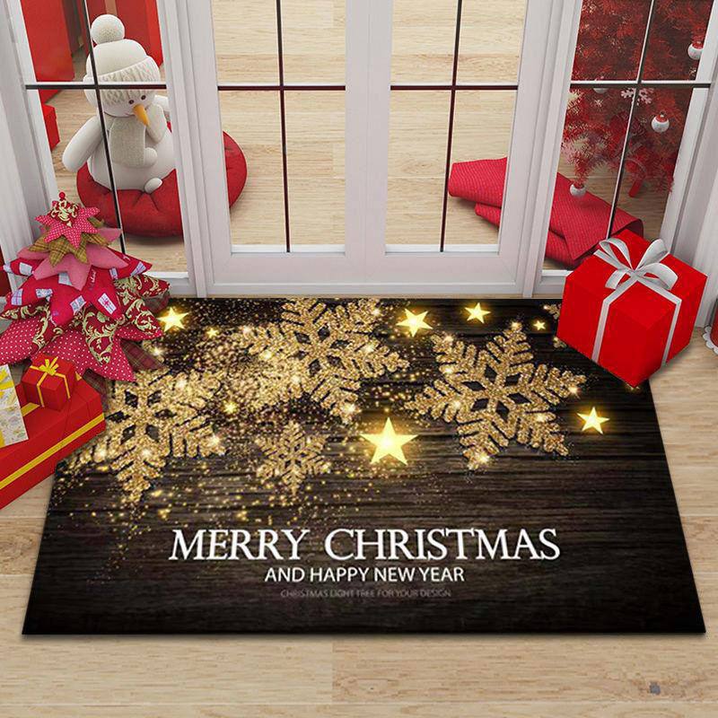 Merry Christmas Doormat 
Decorative Xmas Holiday Front Door Mat 
Size: 50x80cm