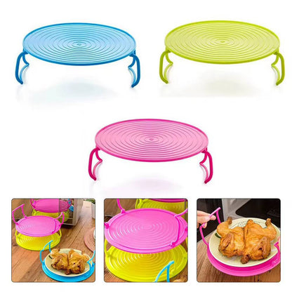 Multifunctional microwave or fridge placement rack organizer