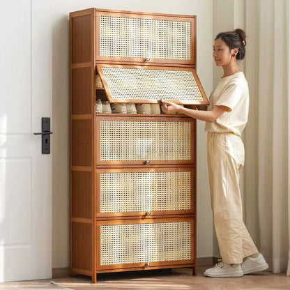11Layer Breathable Bamboo Shoe Storage Cabinet