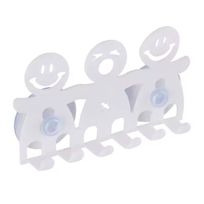 Bathroom Suction 5 Position Toothbrush Holder Rack