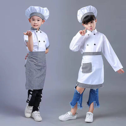 3pcs Children Professional Chef costume