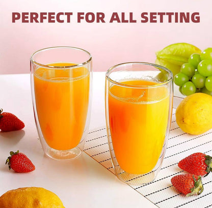 Double Wall Glass Cup.