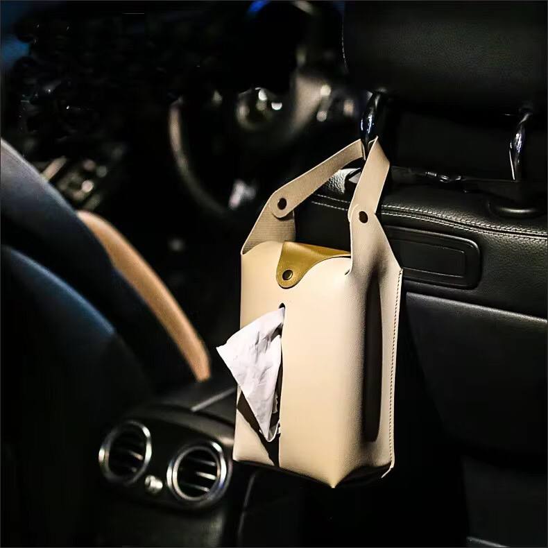PU leather napkin tissue Holder