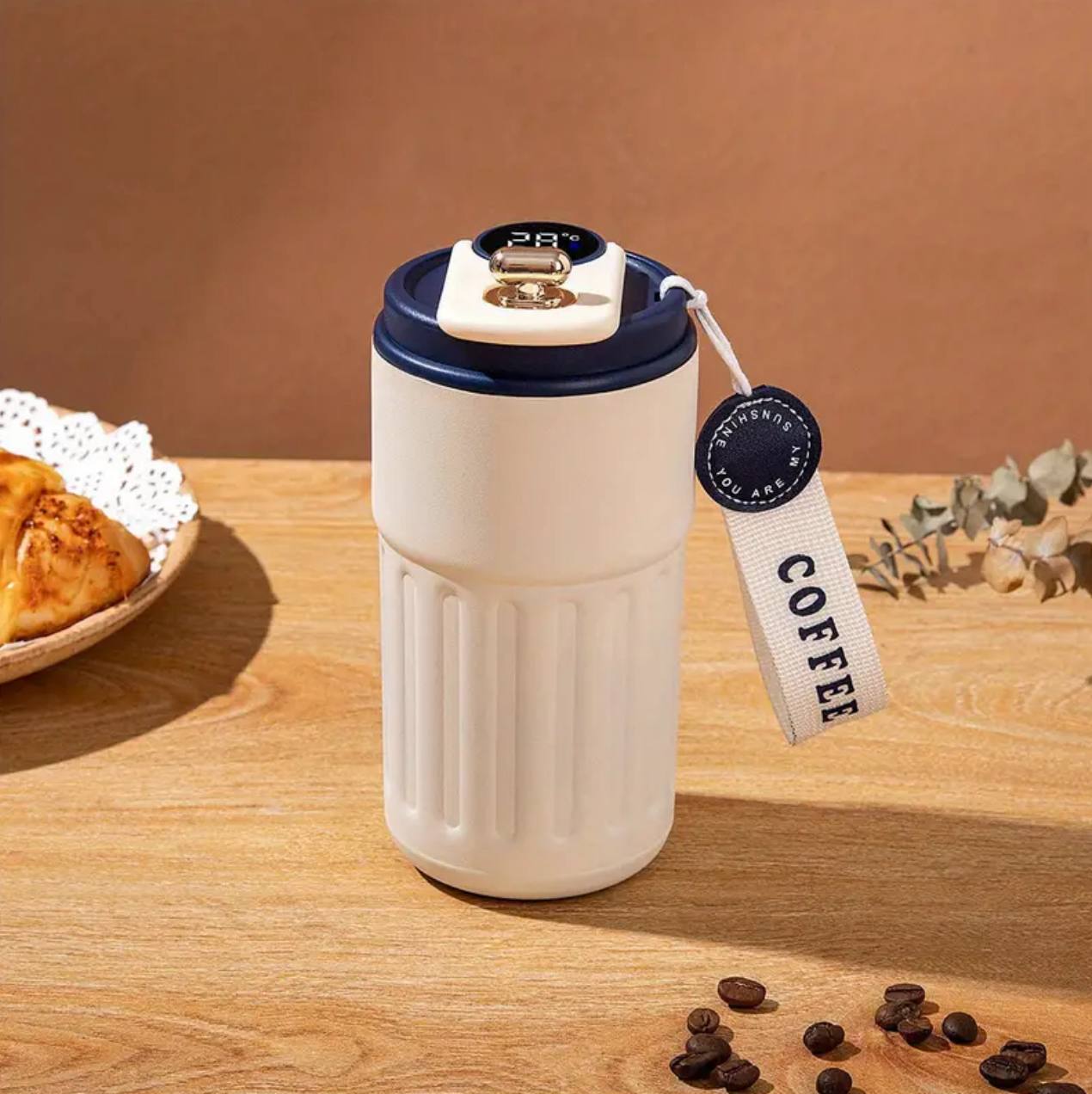 460Ml  Stainless steel insulated Vacuum cup with Temp Display