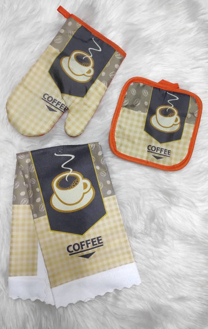 3pcs Kitchen glove set.