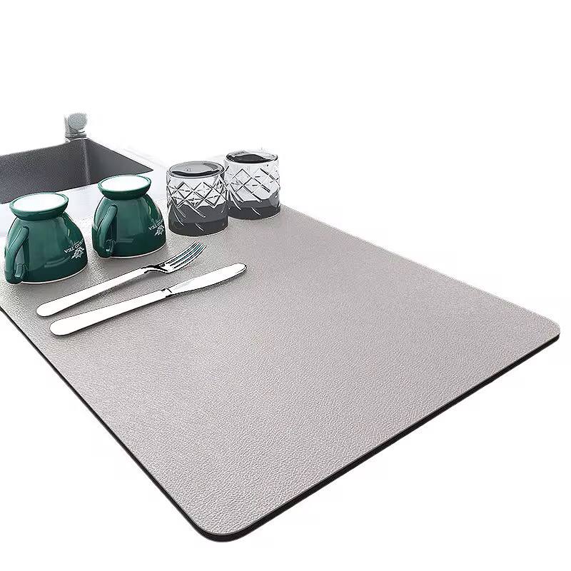 Super absorbent Nonslip Drain  dish drying  mat