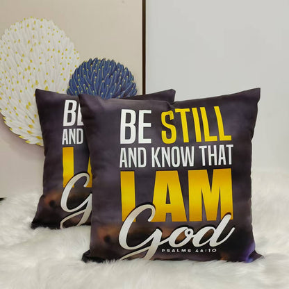 Gold printed cushion covers